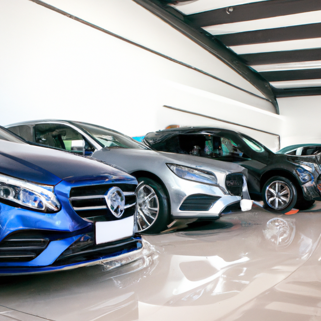 Showroom de carros de luxo